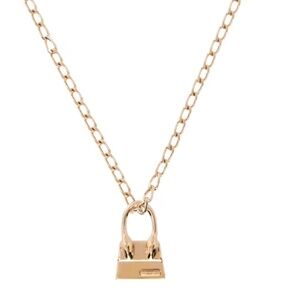 Jacquemus little bag gold necklace